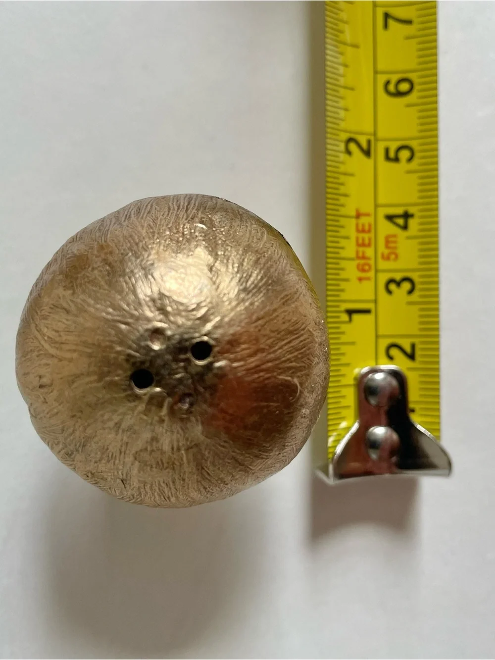 Small Mushroom Salt & Pepper Shakers Gold Tone Whimsical